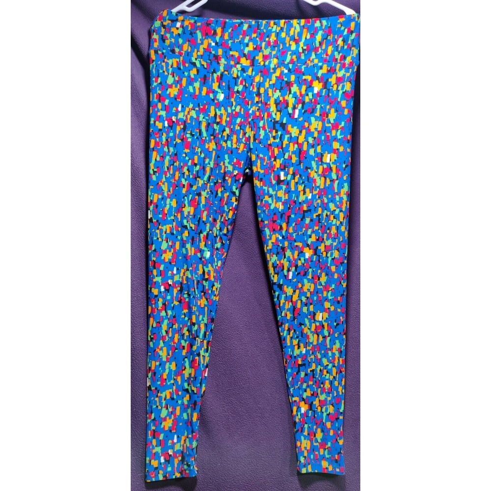 LuLaRoe Women's Leggings TC Tall & Curvy Multi Color geometric Print